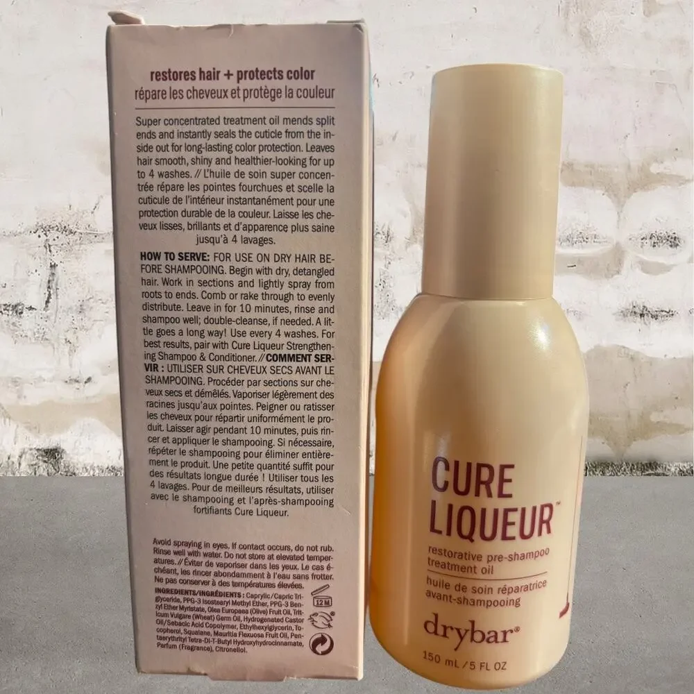 Drybar $38 Cure Liqueur Restorative Pre-Shampoo Treatment Oil